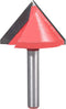KATUR V Grooving Router Bit, Carbide Tipped V Shape Router Bit for