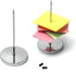 QWORK 4 Pcs Desk Receipt Holder, Spike Stick Receipts Check Bill Fork, Silver Paper Holder, 5.5inch