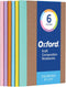 Oxford Composition Notebook 6 Pack, 5.75 x 8 Inches, College Ruled Paper, 60 Sheets, Assorted Pastel Spines Kraft Covers