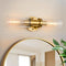 addigi Gold Wall Sconces, 17.5 inch Modern Wall Sconces Lighting with Stripped Glass