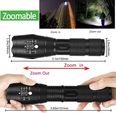 MODOAO 3-Pack Super Bright Flashlights - High Lumens LED Mini Flashlights for Camping and Emergency Use