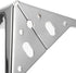 4pcs OSALADI Silver Metal Furniture Support Legs Cabinet Feet Triangle Steel Sofa Table Legs for Dresser Coffee Table