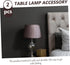 IWOWHERO 2Pcs Cow Horn Decorative Head Lamp Finial Unique Lamp Toppers for Table and Floor Lamps Zinc Alloy Screw Caps