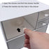Desk Organizer, White Plastic Makeup Organizer with 4 Drawers, Vanity & Bathroom Storage Box for Dresser or Counter