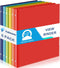 Fulmoon 6 Pack Plastic 3 Ring Binder, Assorted Colors, Flexible Round Ring Presentation Binders with Pocket (Bright,