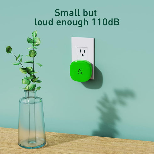 SECRUI Wireless Doorbells for Home, Classrooms, Apartments, 1000Ft Range, Waterproof, Adjustable Volume, M520+F55, Green