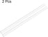 uxcell 2pcs Clear Rigid Tubing, 8mm ID x 10mm OD x 1Ft Length, Round Plastic Polycarbonate Tube