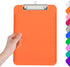 Plastic Clipboards, Translucent Purple Clipboard with Ruler, Low Profile Office School Supplies, Letter Size 12.5 x 9