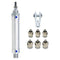 Pneumatic Cylinder, 16mm Bore 50mm Stroke Air Cylinder with Y Connector and Quick Fittings