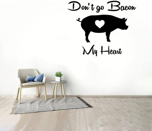 by Unbranded Don't Go Bacon My Heart Wall Sticker Motivational Quote Saying Inspirational Wall