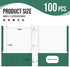 Folders with Pockets | 100 Pack Two Pocket Folders | Business Card Holder Folders for School Office Filing