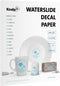 Koala Waterslide Decal Paper, 20 Sheets 8.5x11 Inch Clear Water Slide Transfer Paper for DIY Tumbler & Mug