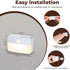 Closet Motion Sensor Night Light Indoor, Rechargeable LED Stair Lights, Warm White Stick-On Wireless Lights, Battery