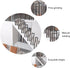 PAUANI Children(Black,35cm/13.7in) U-Shaped Side Mount Railing - Indoor Metal Stair Handrail, Safety Non-Slip Deck