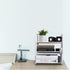 YGYQZ Adjustable PVC Desktop Organizer Storage Rack - White Desk Shelf for Office, Women, Dormitory & Home Decor