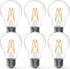 6 Pack Sunco Lighting A19 Outdoor LED Bulbs, 9W (60W Equivalent), 3000K Warm White, Photocell Sensor