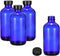 PATIKIL 8oz(240ml) Glass Sample Bottles, 4Pcs Round Dispensing Bottles with Black Poly Cone Cap for Liquids