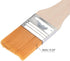 uxcell 6" Paint Brush, 1" Width Soft Nylon Bristle with Wood Handle, Yellow, 12Pcs