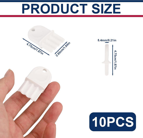 10 Pcs Toilet Paper Towel Dispenser Key, Universal Tissue Dispenser Key Replacement