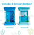 hand2mind 3-5, Exploring Ocean Forces Sensory Bottles, Quiet Fidget Toys for Kids Toddler Learning Toys, Calming Corner