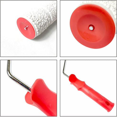 8'' Patterned Paint Roller for Wall Decoration, Classic Brick Embossing Rubber Tool for DIY Paint Art