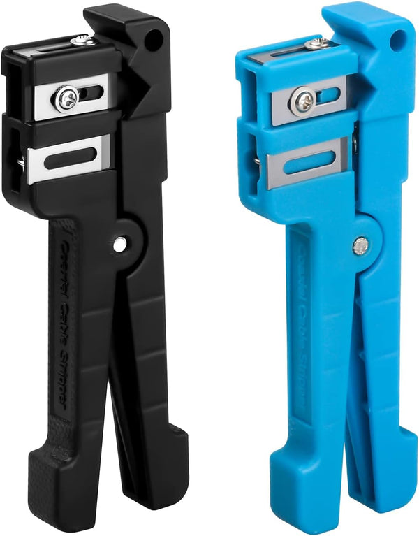 Fiber Optic Cutter Tool 45-163 and 45-165, Coax Cable Stripper, Universal Wire Stripper for Coaxial Cables