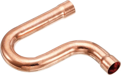 MECCANIXITY Copper P-Trap Pressure Pipe Fitting, 19mm OD Welding Tubing for HVAC Air Conditioning Refrigeration