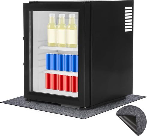 24" x 24" Mini Refrigerator Mats, Waterproof Washable Floor Protector for Home Appliances, Non-Slip Backing