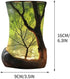 6.3'' Forest Nature-Inspired Vintage Lantern Table Lamp for Bedrooms, Branches Night Light, Small Farmhouse Rustic End