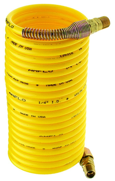 Amflo 1/4" x 12' Nylon Recoil Hose, 4-12