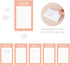 Monolike Basic Line Orange Sticky-it - 6p Set Self-Adhesive Memo Pad 50 Sheets