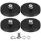 DIYMAG 4Pcs Rubber Coated Anti-Scratch Mounting Magnets, Adhesive Power 30LBS Neodymium Magnet