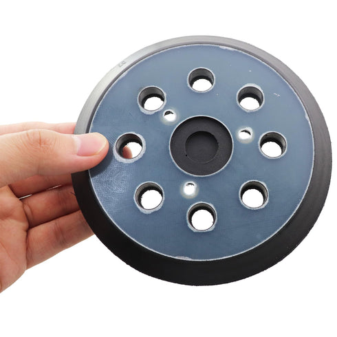 MDXing 5 inch 8 1.26inch Orbital Sander Replacement Pad dust Holes Three Screw Holes Spaced Throwing Disc Sticky Tray