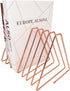 7 JIARI Decorative Book Organizer Magazine Holder, Desktop File Sorter Organizer Bookshelf Bookends Book End