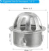 PATIKIL Dome Gutter Guard Filter, 2 Pack 304 Stainless Steel Downspout Strainer, Anti-Blocking Outdoor Gutter Cleaning Tool for Stops Leaves Debris, Fits 1.8-2 Inch