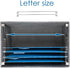 PRANDOM File Organizer Box, Set of 1 Collapsible Decorative Linen Filing Storage, Hanging File Folders with Lids