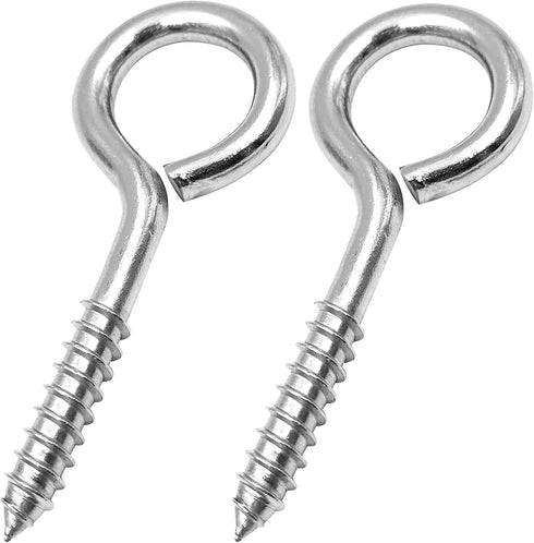 YGAOHF 5 Inch Lag Eye Bolts, Heavy Duty Stainless Steel Eye Bolts with 500 LBS Capacity