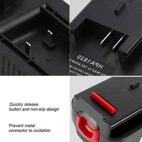 TOPINCN 20V Battery Adapter for Black Decker 18V Tools, Compatible with Porter Cable 20V Lithium Battery