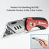 Berkling Utility Knife Blades, 100 PCS with Dispenser, SK2H Laser Sharpened Black Carbon Steel