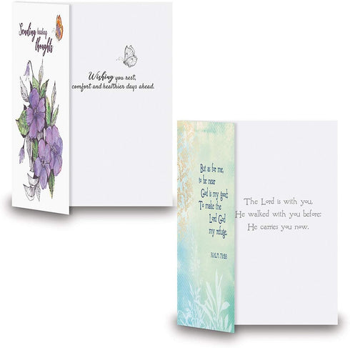 Get Well Greeting Card Value Pack by Current – Set of 18 (9 Designs), Large 5 x 7 inches, Envelopes Included