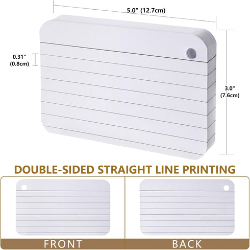 zmybcpack 6 Pack 3 5 Inches, 600 Lined Index Cards x Pcs Colored Ruled Index Flashcards Lined Flash Cards with Rings