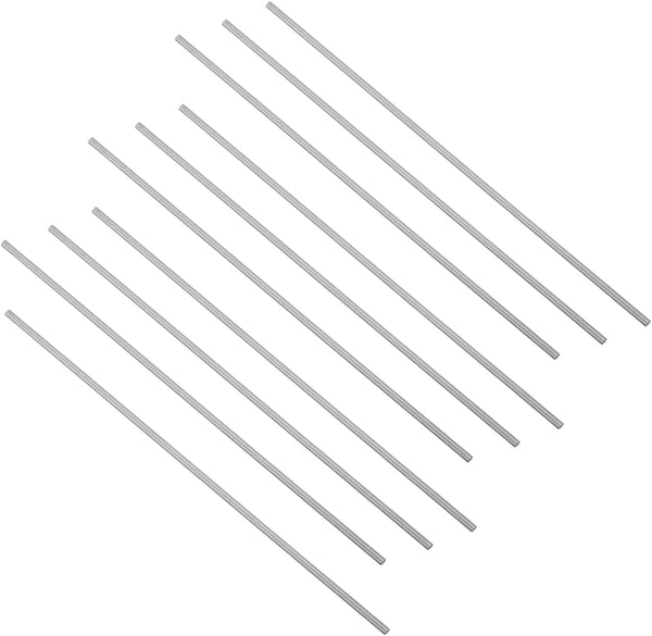 Auniwaig Round Steel Rod, HSS Solid Lathe Bar Stock Tool 1.5mm x 100mm, 10pcs for Miniature Axle, DIY Craft