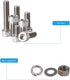 600PCS M3 Screws Hex Stainless Steel Bolts and Nuts Kit - Assorted Screws and Nuts Button Head Cap Metric M3 Bolt Kit