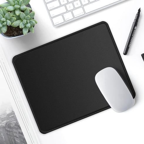 ITNRSIIET Premium Textured Mouse Pad with Stitched Edge, Washable Non-Slip Rubber Base, Smooth Operation, 10.2×8.3×0.12