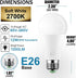ILC LED Light Bulb, 85W Equivalent, Color Changing 2700K Warm White, Remote Control RGB, Dimmable E26, 4 Pack