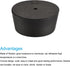 MECCANIXITY Rubber Tapered Plug 48mm to 56mm with Hole, Test Tubes Bungs Stopper for Lab Home