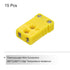 MECCANIXITY Mini K Type Thermocouple Wire Connectors, Female Plug Adapter, High Temperature 15pcs