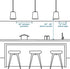 1-Light Pure LED Collection Satin Aluminum/Silver Metal Shade Coastal Pendant Light Brushed Nickel