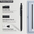 Gel Pens, 6 Pcs 0.5mm Fine Point Black Ink Pens for Smooth Writing, Quick Dry for Journaling, Office School Supplies