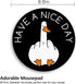 Funny Duck Work Mouse Pad - Small Round Mouse Pads for Desk, Mini Travel Mousepad for Wireless Computer Laptop, Office